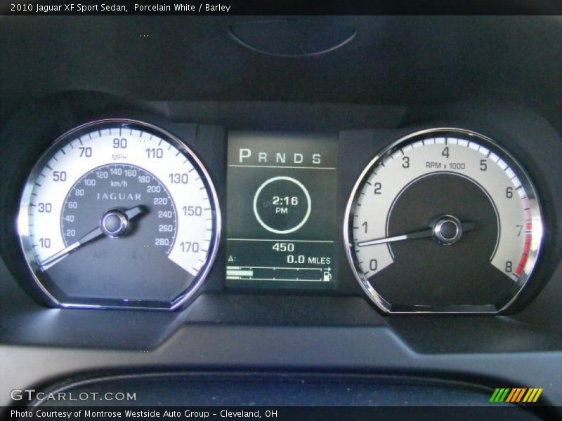 Porcelain White / Barley 2010 Jaguar XF Sport Sedan