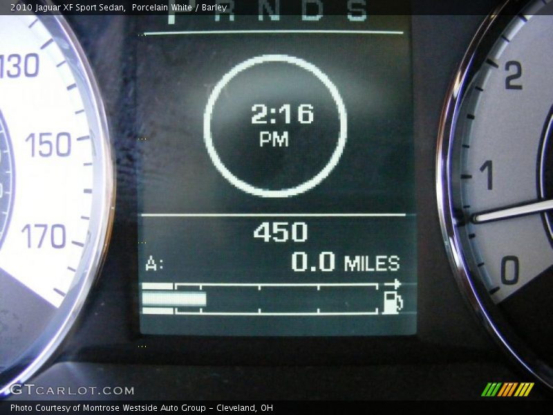 Porcelain White / Barley 2010 Jaguar XF Sport Sedan