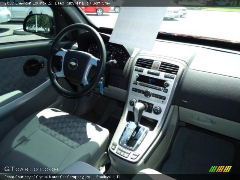 Deep Ruby Metallic / Light Gray 2007 Chevrolet Equinox LS
