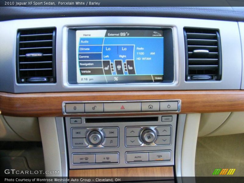 Porcelain White / Barley 2010 Jaguar XF Sport Sedan