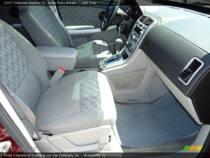Deep Ruby Metallic / Light Gray 2007 Chevrolet Equinox LS