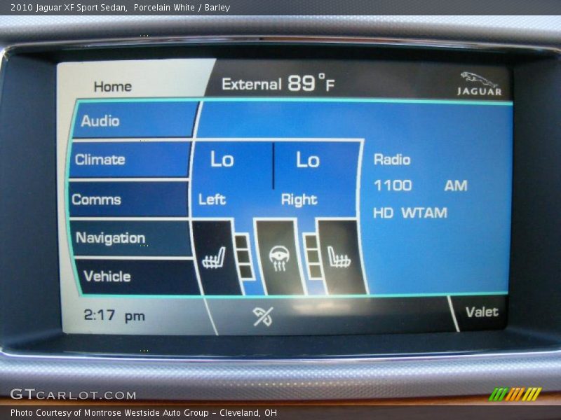 Porcelain White / Barley 2010 Jaguar XF Sport Sedan