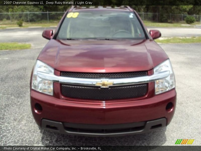 Deep Ruby Metallic / Light Gray 2007 Chevrolet Equinox LS