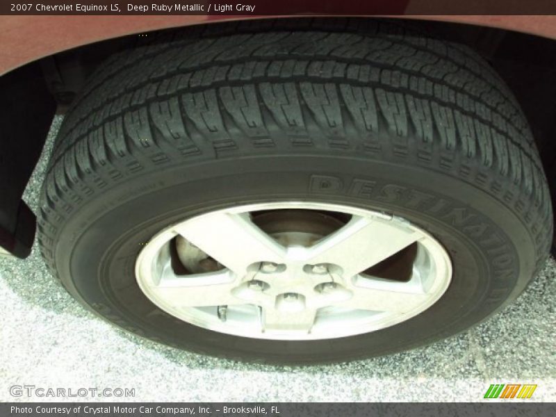 Deep Ruby Metallic / Light Gray 2007 Chevrolet Equinox LS