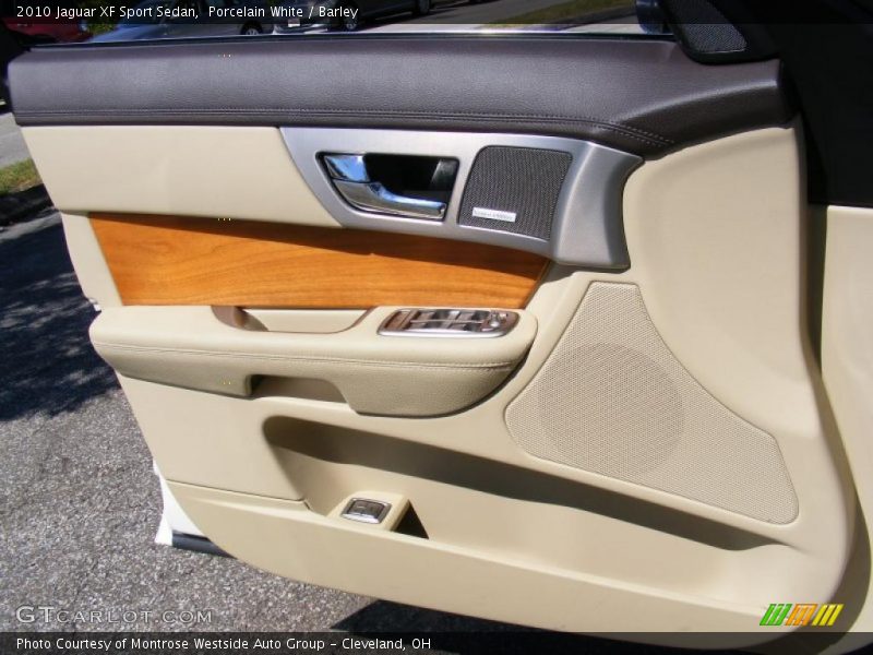 Porcelain White / Barley 2010 Jaguar XF Sport Sedan