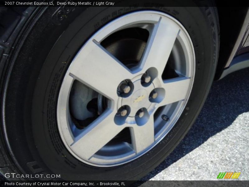 Deep Ruby Metallic / Light Gray 2007 Chevrolet Equinox LS