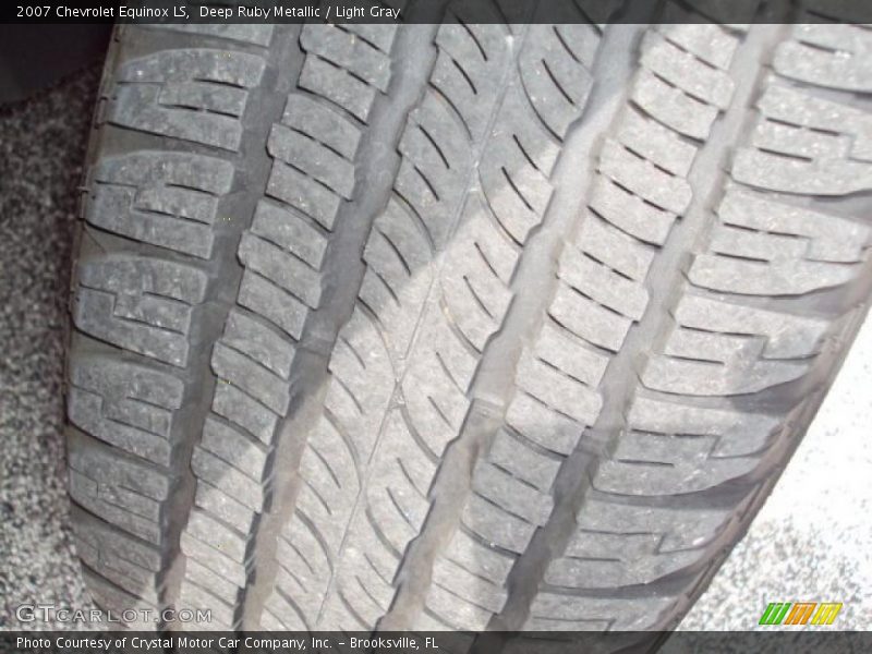 Deep Ruby Metallic / Light Gray 2007 Chevrolet Equinox LS