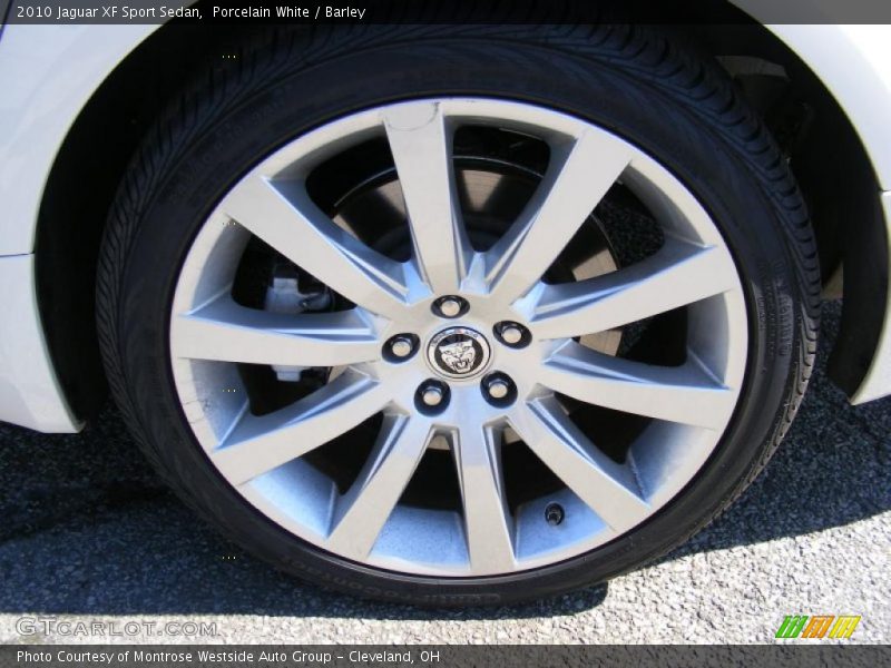 Porcelain White / Barley 2010 Jaguar XF Sport Sedan