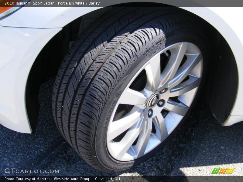 Porcelain White / Barley 2010 Jaguar XF Sport Sedan