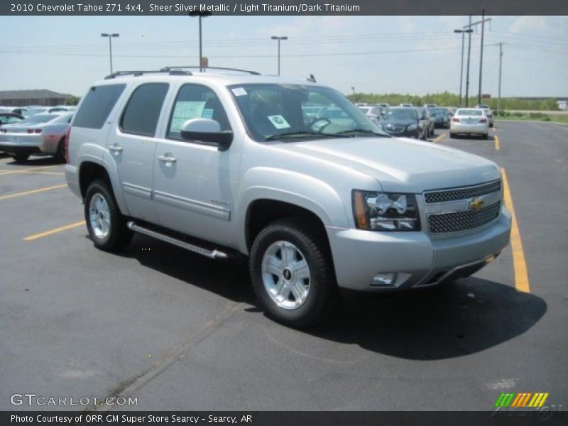 Sheer Silver Metallic / Light Titanium/Dark Titanium 2010 Chevrolet Tahoe Z71 4x4