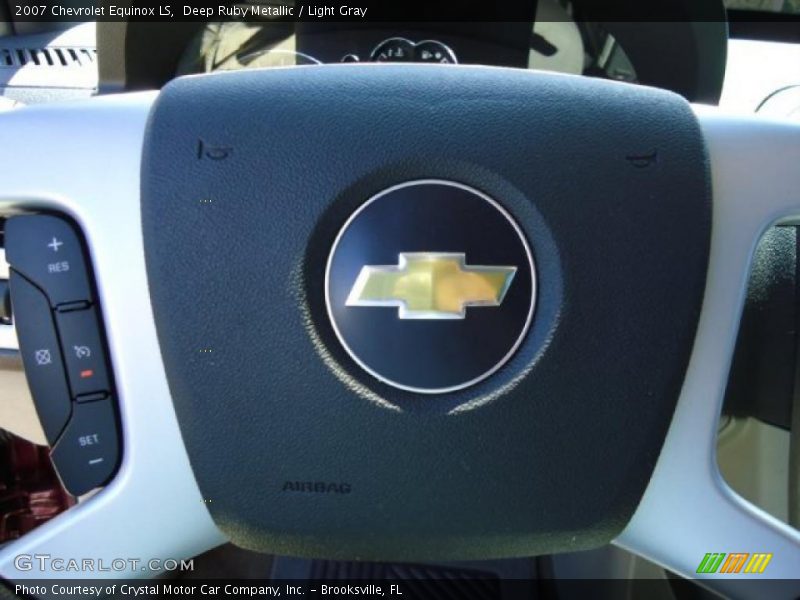 Deep Ruby Metallic / Light Gray 2007 Chevrolet Equinox LS