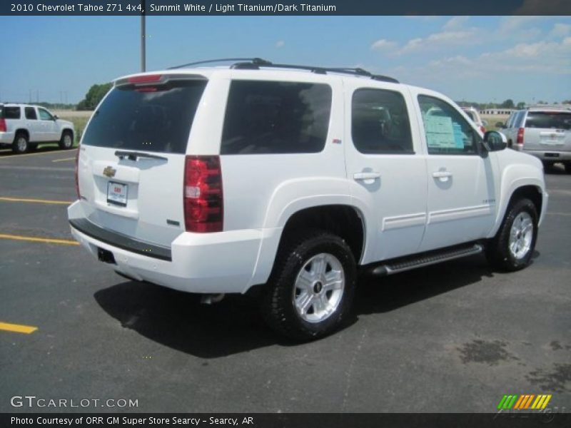 Summit White / Light Titanium/Dark Titanium 2010 Chevrolet Tahoe Z71 4x4