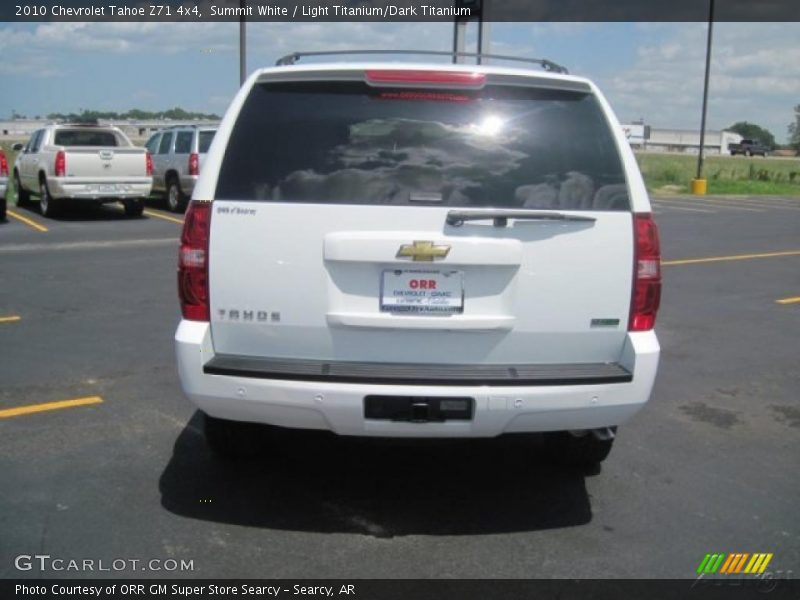 Summit White / Light Titanium/Dark Titanium 2010 Chevrolet Tahoe Z71 4x4