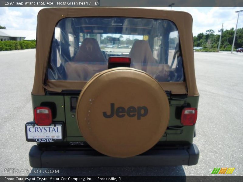 Moss Green Pearl / Tan 1997 Jeep Wrangler SE 4x4