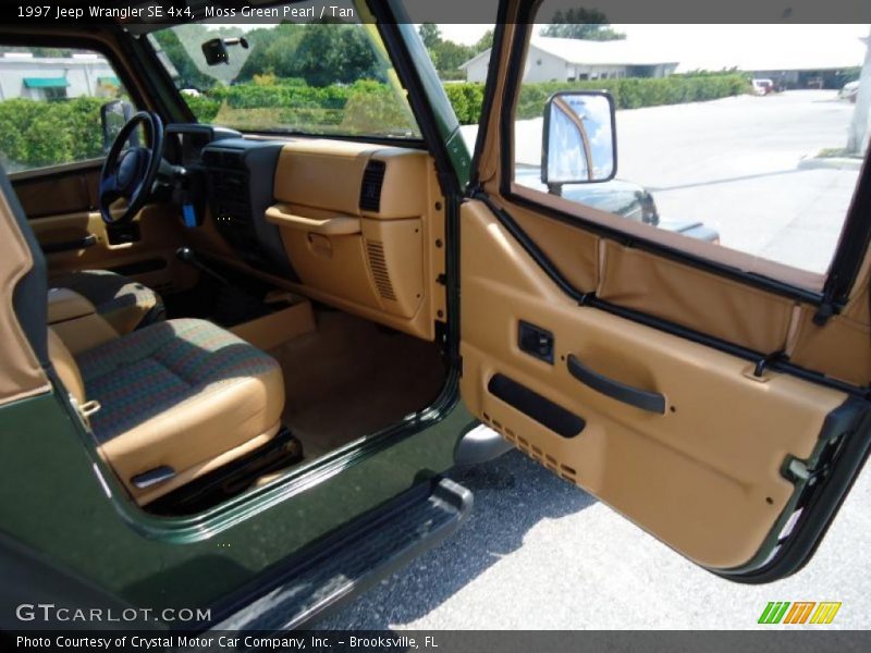 Moss Green Pearl / Tan 1997 Jeep Wrangler SE 4x4