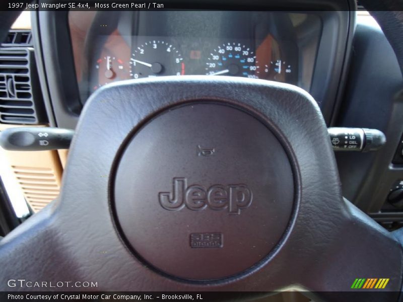 Moss Green Pearl / Tan 1997 Jeep Wrangler SE 4x4