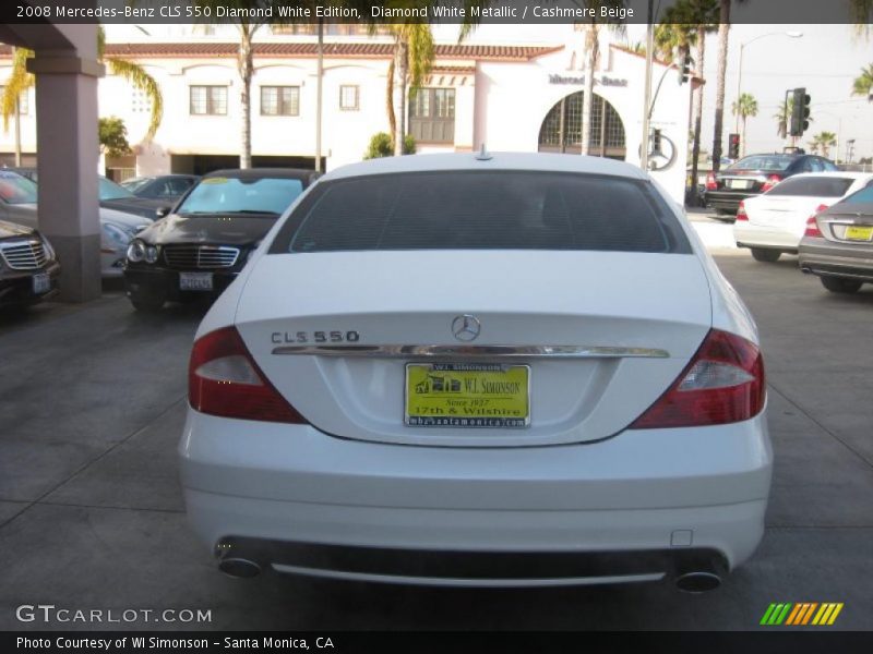 Diamond White Metallic / Cashmere Beige 2008 Mercedes-Benz CLS 550 Diamond White Edition