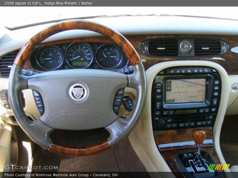 Indigo Blue Metallic / Barley 2008 Jaguar XJ XJ8 L