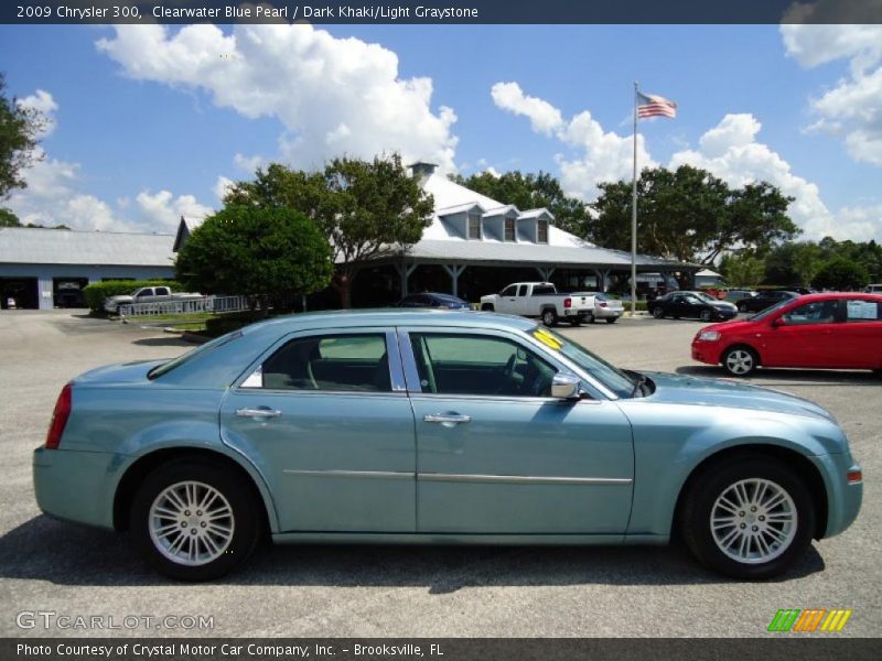Clearwater Blue Pearl / Dark Khaki/Light Graystone 2009 Chrysler 300