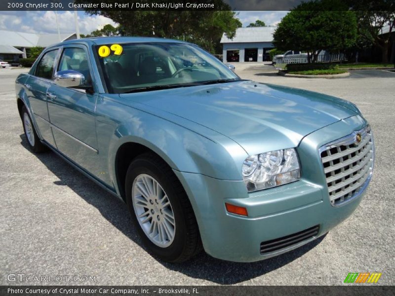Clearwater Blue Pearl / Dark Khaki/Light Graystone 2009 Chrysler 300