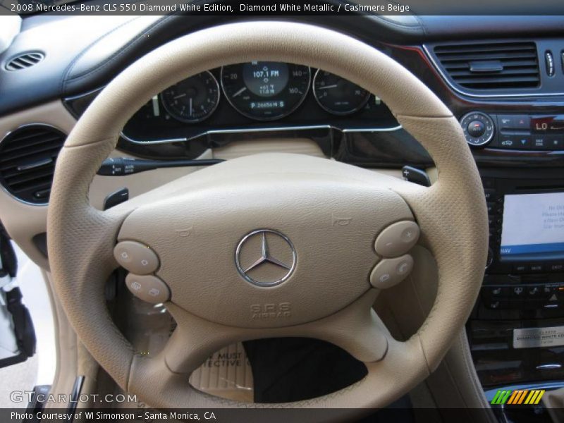 Diamond White Metallic / Cashmere Beige 2008 Mercedes-Benz CLS 550 Diamond White Edition