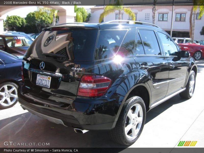 Black / Black 2008 Mercedes-Benz ML 350 4Matic