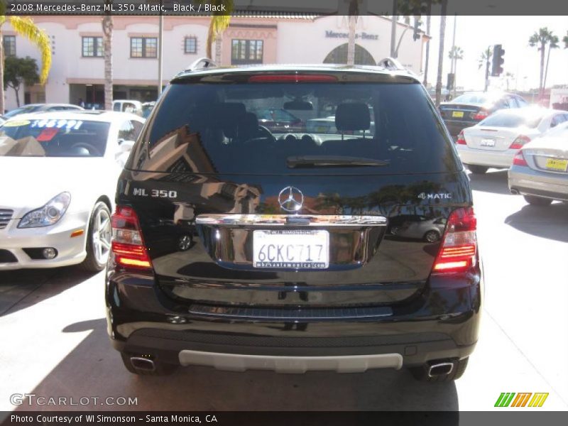 Black / Black 2008 Mercedes-Benz ML 350 4Matic