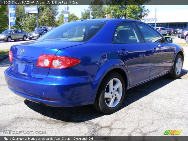 Sonic Blue Pearl / Gray 2003 Mazda MAZDA6 i Sedan