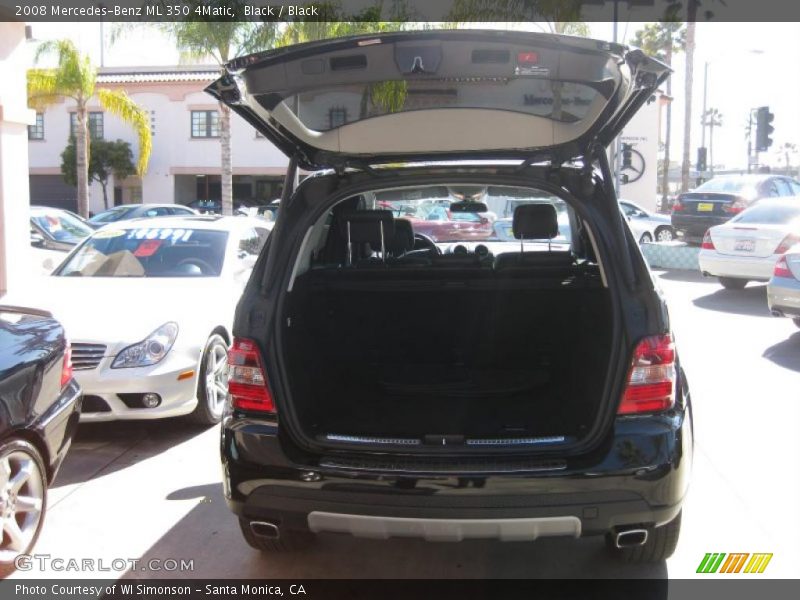 Black / Black 2008 Mercedes-Benz ML 350 4Matic