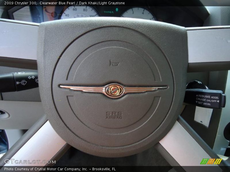 Clearwater Blue Pearl / Dark Khaki/Light Graystone 2009 Chrysler 300