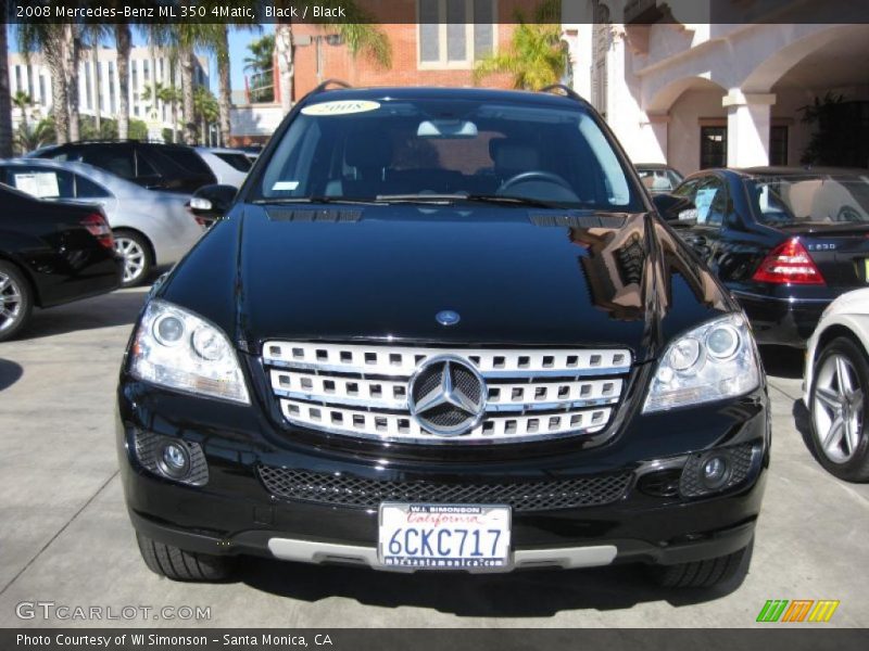 Black / Black 2008 Mercedes-Benz ML 350 4Matic