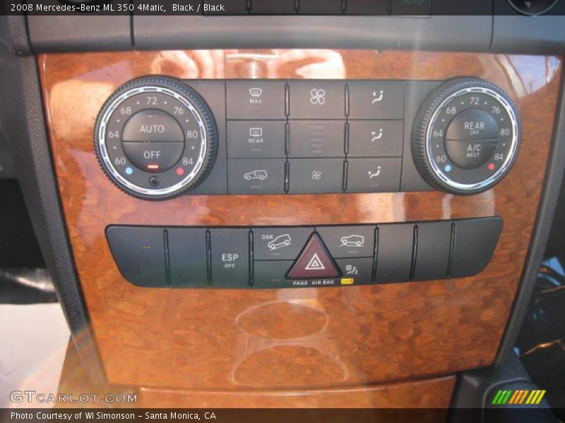 Black / Black 2008 Mercedes-Benz ML 350 4Matic