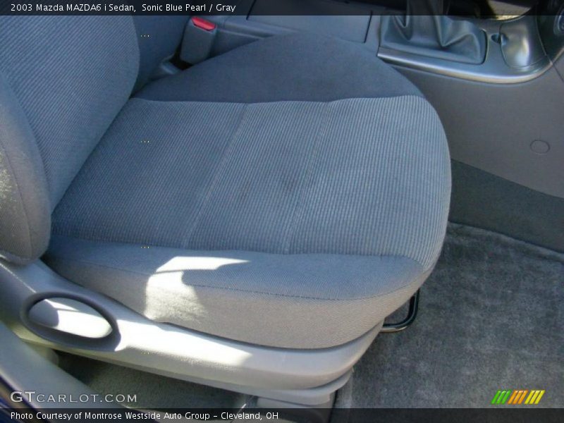Sonic Blue Pearl / Gray 2003 Mazda MAZDA6 i Sedan