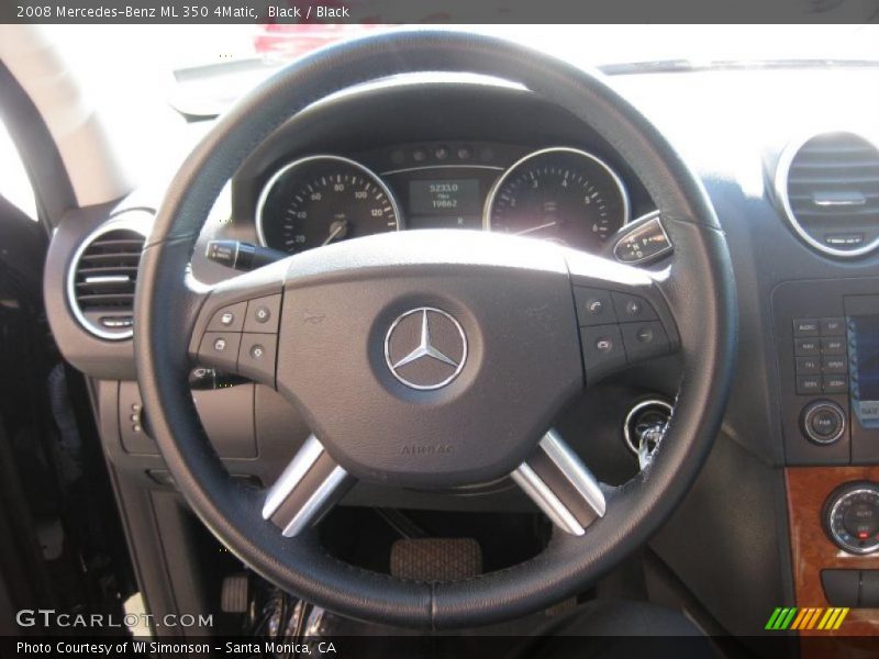 Black / Black 2008 Mercedes-Benz ML 350 4Matic