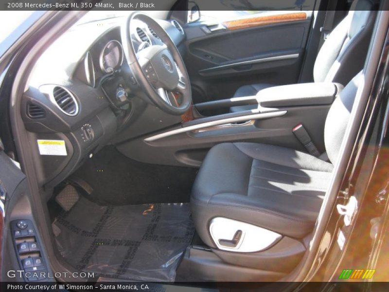 Black / Black 2008 Mercedes-Benz ML 350 4Matic