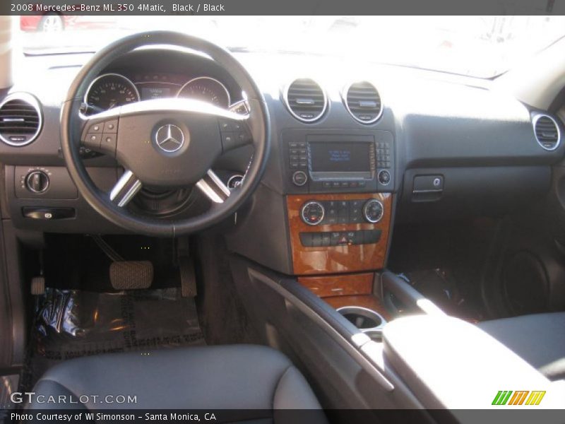 Black / Black 2008 Mercedes-Benz ML 350 4Matic
