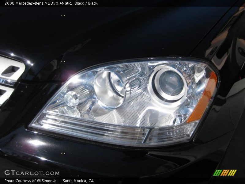 Black / Black 2008 Mercedes-Benz ML 350 4Matic