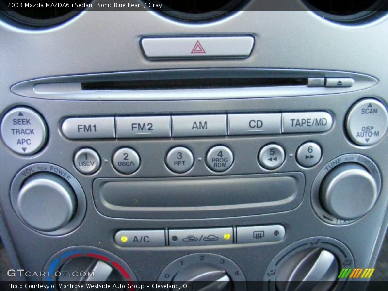 Sonic Blue Pearl / Gray 2003 Mazda MAZDA6 i Sedan
