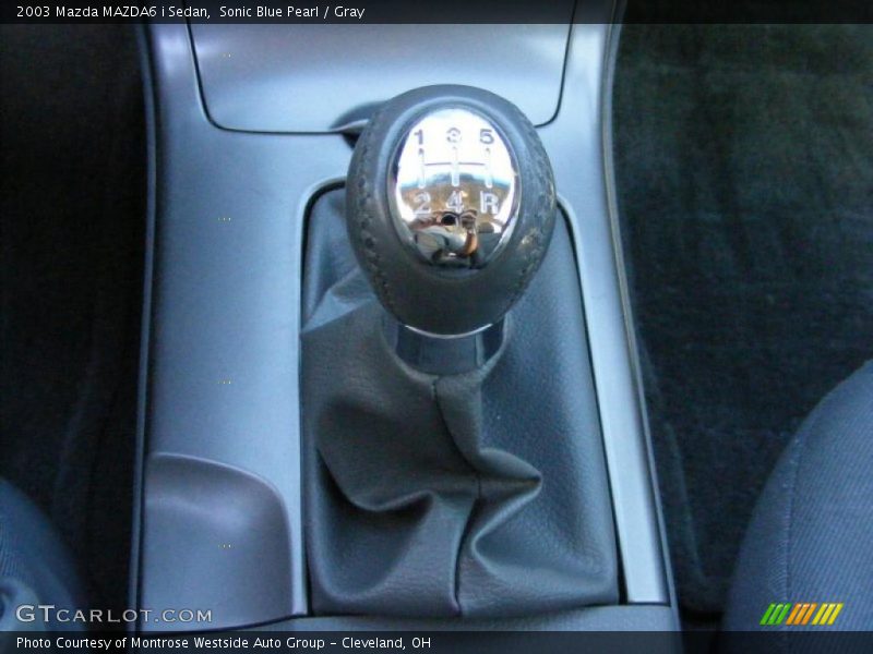 Sonic Blue Pearl / Gray 2003 Mazda MAZDA6 i Sedan