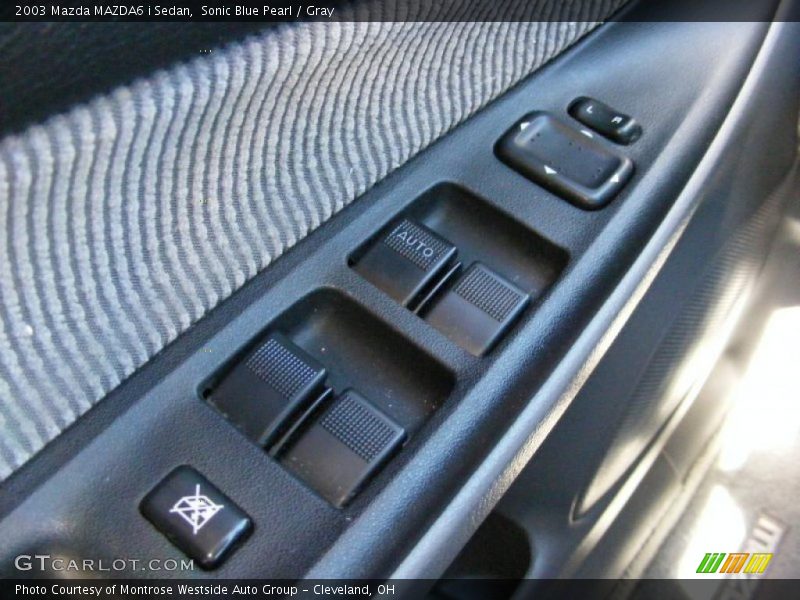 Sonic Blue Pearl / Gray 2003 Mazda MAZDA6 i Sedan