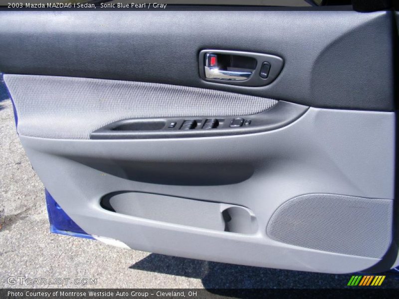Sonic Blue Pearl / Gray 2003 Mazda MAZDA6 i Sedan