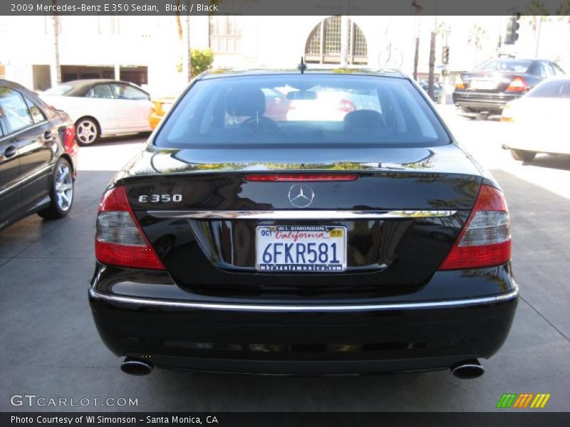 Black / Black 2009 Mercedes-Benz E 350 Sedan