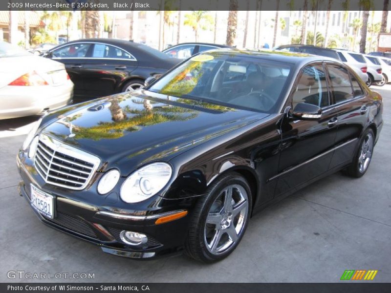 Black / Black 2009 Mercedes-Benz E 350 Sedan