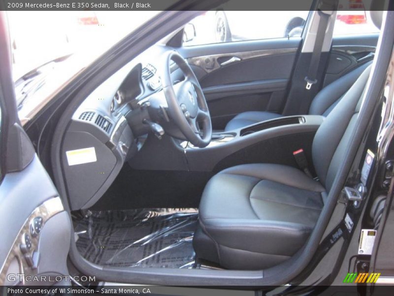 Black / Black 2009 Mercedes-Benz E 350 Sedan