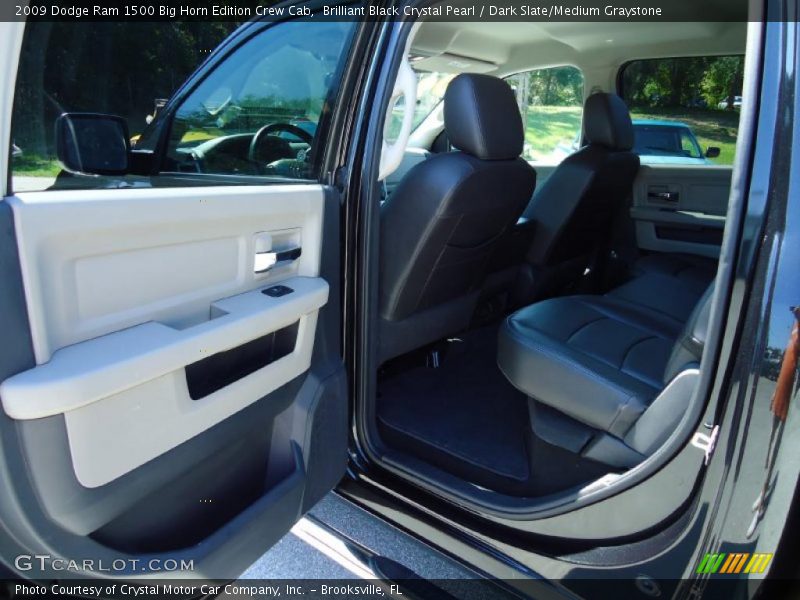 Brilliant Black Crystal Pearl / Dark Slate/Medium Graystone 2009 Dodge Ram 1500 Big Horn Edition Crew Cab