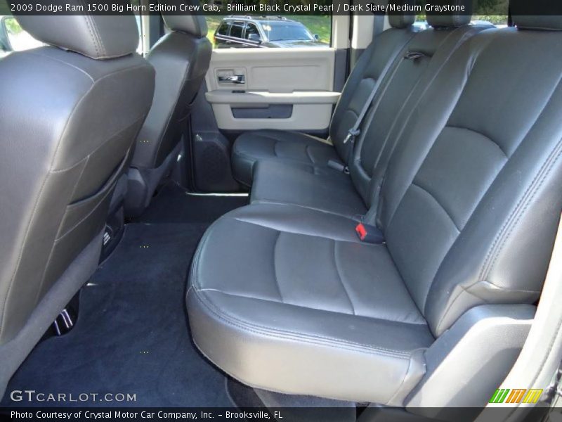 Brilliant Black Crystal Pearl / Dark Slate/Medium Graystone 2009 Dodge Ram 1500 Big Horn Edition Crew Cab