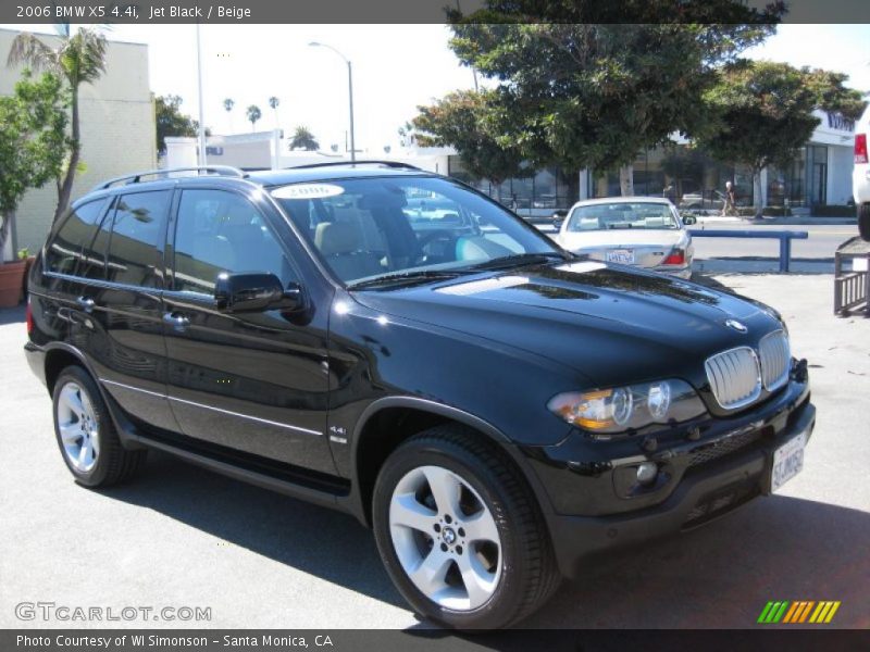 Jet Black / Beige 2006 BMW X5 4.4i