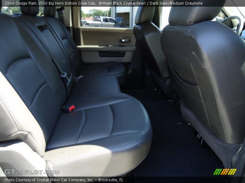 Brilliant Black Crystal Pearl / Dark Slate/Medium Graystone 2009 Dodge Ram 1500 Big Horn Edition Crew Cab