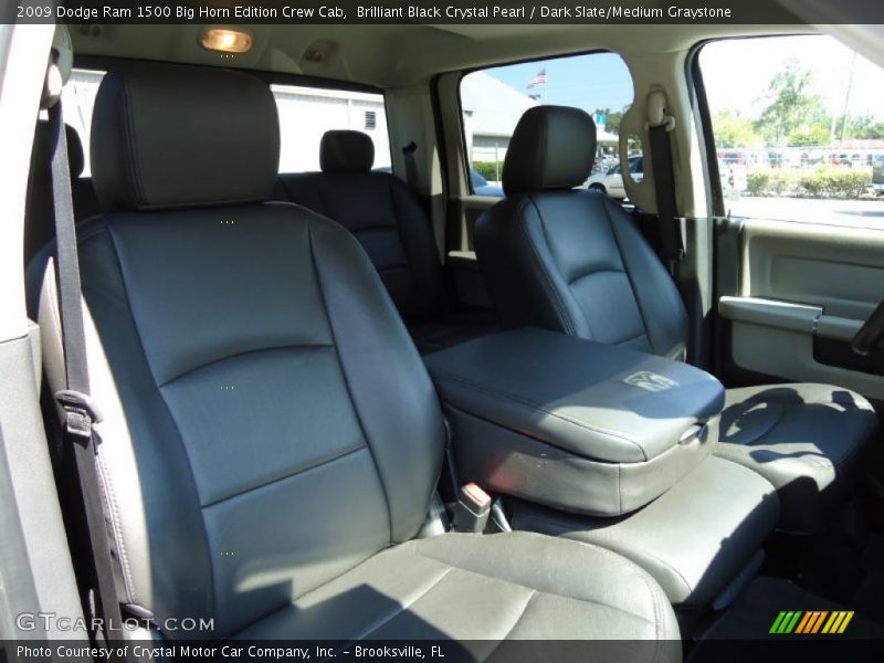 Brilliant Black Crystal Pearl / Dark Slate/Medium Graystone 2009 Dodge Ram 1500 Big Horn Edition Crew Cab