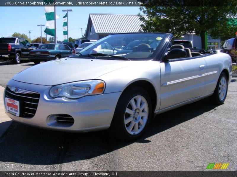 Brilliant Silver Metallic / Dark Slate Gray 2005 Chrysler Sebring GTC Convertible